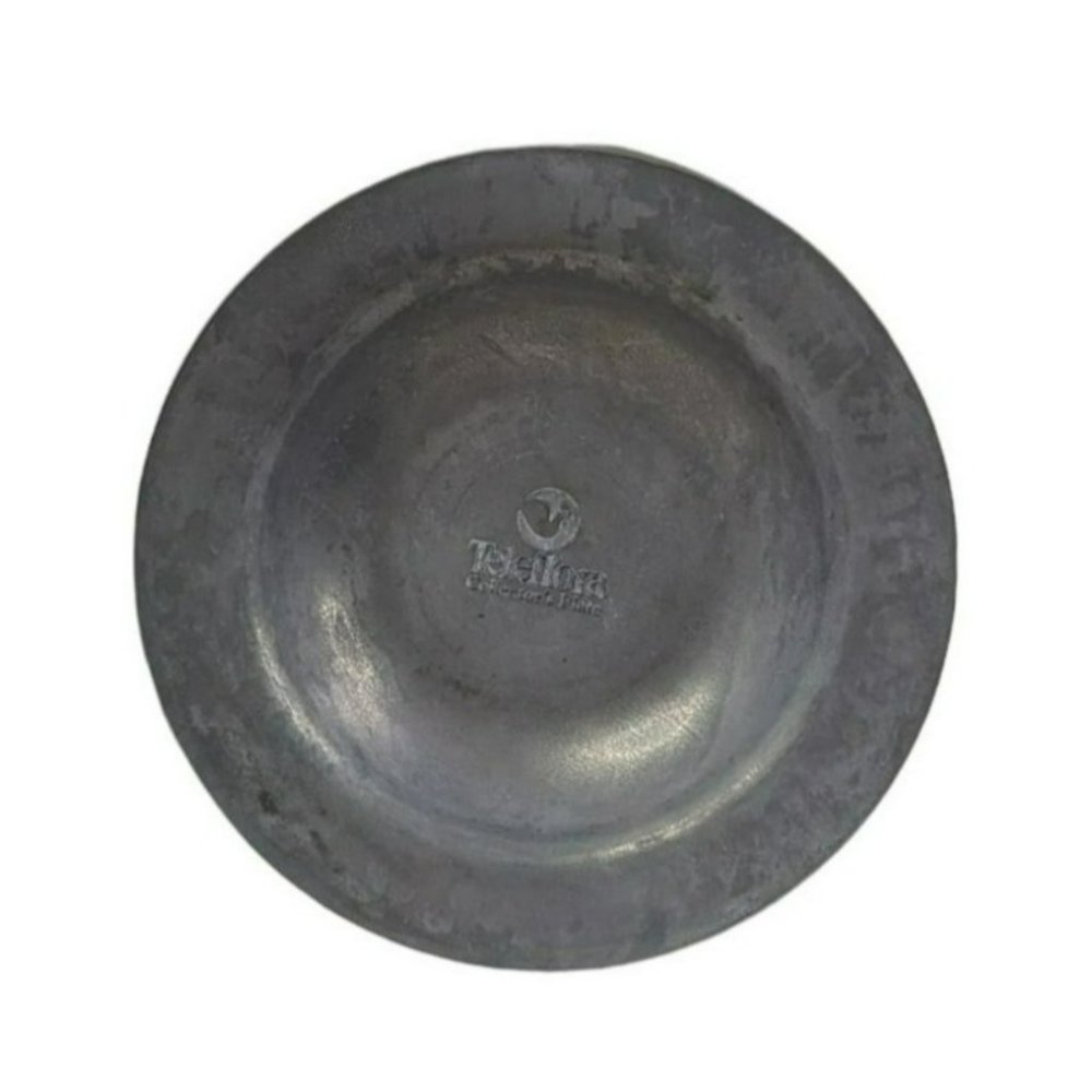 Vintage Teleflora Pewter Collector's Plate Peace on Earth Good Will Toward Men - Picture 3 of 5